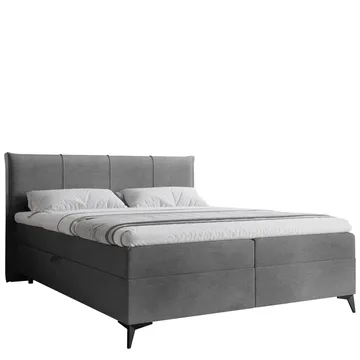 Thoros Komplett Sengepakke 160x200 cm Kontinentalseng med Oppbevaring - Mørk grå - Møbler - Senger - Kontinentalsenger