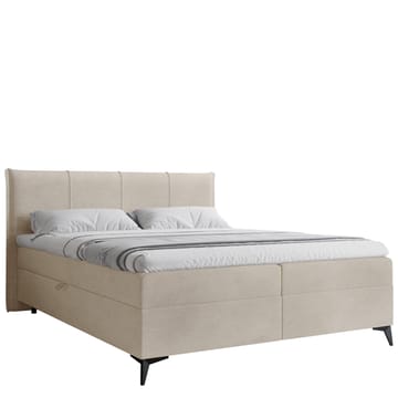 Thoros Komplett Sengepakke 180x200 cm Kontinentalseng med Oppbevaring - Beige - Møbler - Senger - Kontinentalsenger