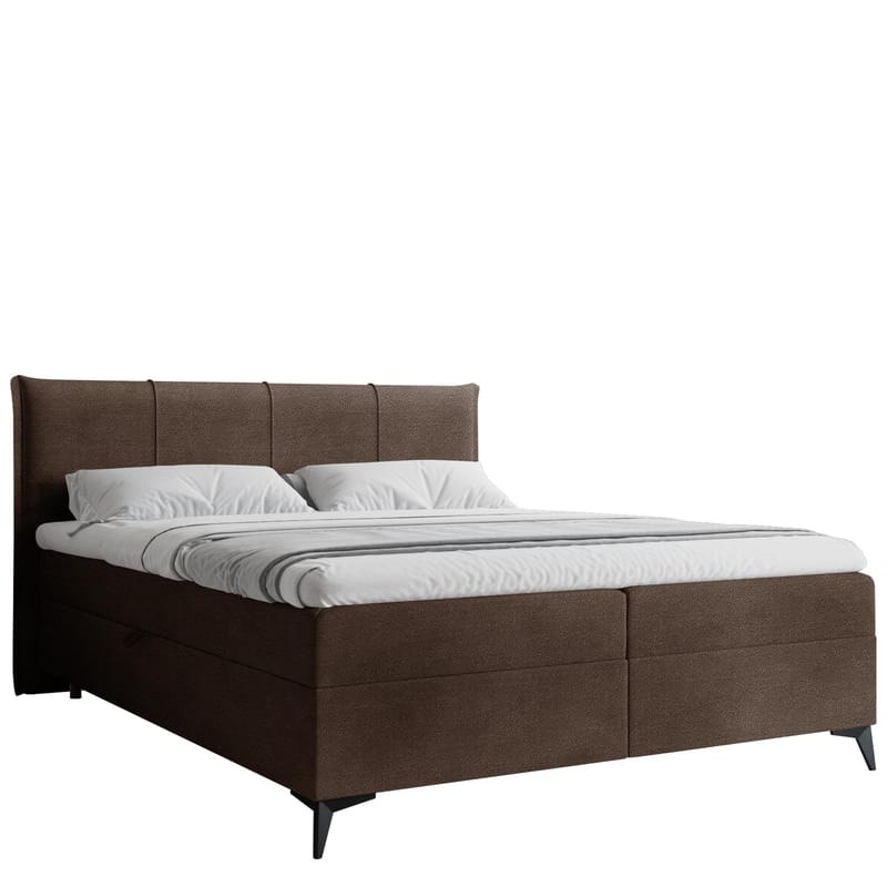 Thoros Komplett Sengepakke 180x200 cm Kontinentalseng med Oppbevaring, Brun