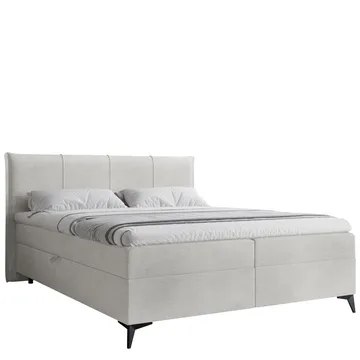 Thoros Komplett Sengepakke 180x200 cm Kontinentalseng med Oppbevaring - Grå - Møbler - Senger - Kontinentalsenger