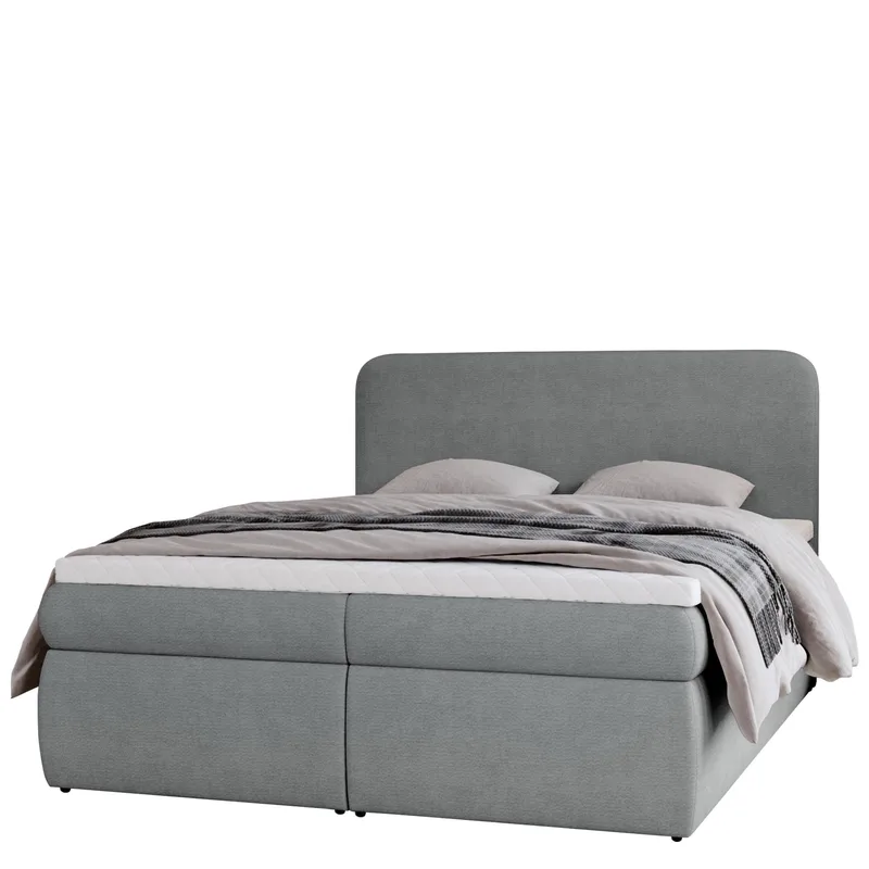 Thyrelis Sengepakke Kontinentalseng 180x200 cm med Oppbevaring og Løftefunksjon, Grå