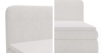 Thyrelis Sengepakke Kontinentalseng 180x200 cm med Oppbevaring og Løftefunksjon - Hvit - Møbler - Senger - Kontinentalsenger