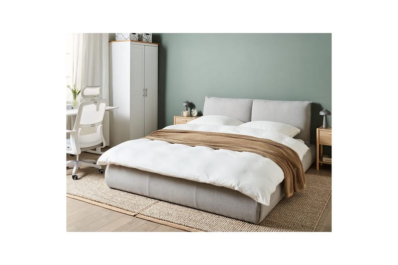 Vannmadrass Vinay - Lys grå, 160x200 cm - Møbler - Senger - Vannsenger