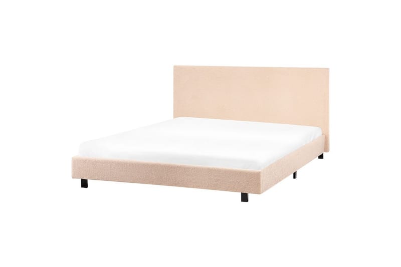 Vannseng Albi, Beige, svart/bouclé, 160x200 cm