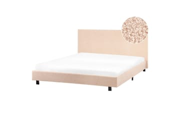 Vannseng Albi - Beige, svart/bouclé, 160x200 cm - Møbler - Senger - Vannsenger