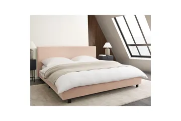 Vannseng Albi - Beige, svart/bouclé, 180x200 cm - Møbler - Senger - Vannsenger