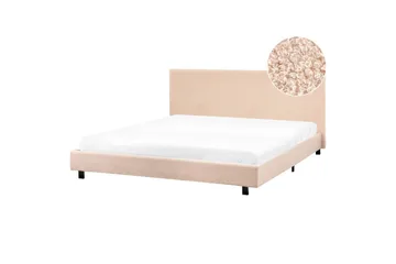 Vannseng Albi - Beige, svart/bouclé, 180x200 cm - Møbler - Senger - Vannsenger