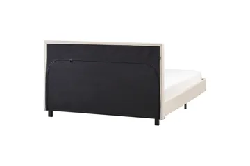 Vannseng Albi - Beige, svart/Polyester, 140x200 cm - Møbler - Senger - Vannsenger
