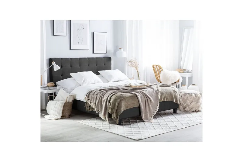 Vannseng La Rochelle - Mørkegrå, 180x200 cm - Møbler - Senger - Vannsenger