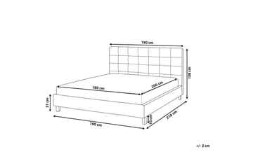 Vannseng La Rochelle - Mørkegrå, 180x200 cm - Møbler - Senger - Vannsenger