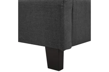 Vannseng La Rochelle - Mørkegrå, svart, 160x200 cm - Møbler - Senger - Vannsenger