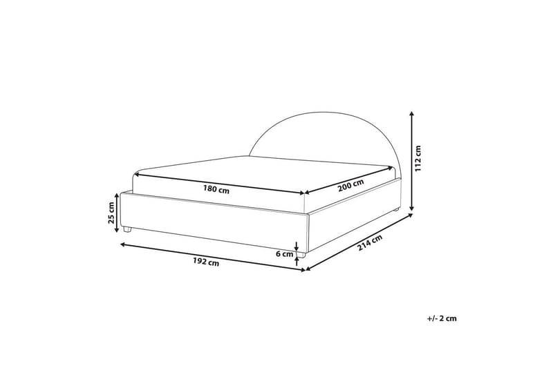 Vannseng Vaucluse - Beige Bouclé, 180x200 cm - Møbler - Senger - Vannsenger