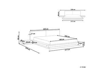 Vannseng Zen - Naturlig, hvit, 180x200 cm - Møbler - Senger - Vannsenger