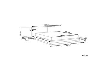 Vannseng med tilbehør 160 x 200 cm Hvit LESSING - Hvit - Møbler - Senger - Vannsenger