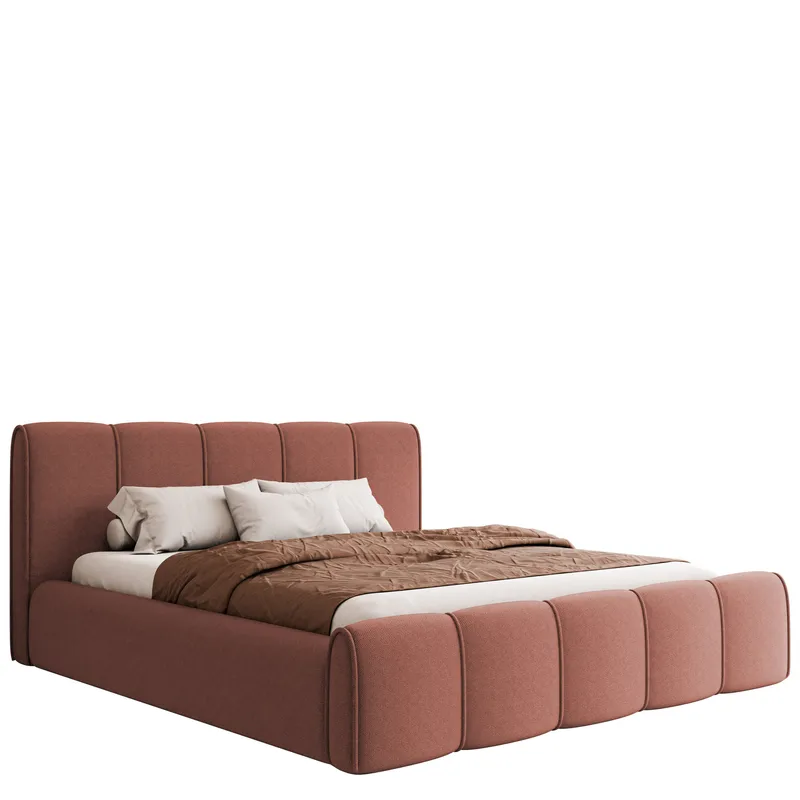 Varlinor Sengeramme 140x200 cm med Oppbevaring, Rosa