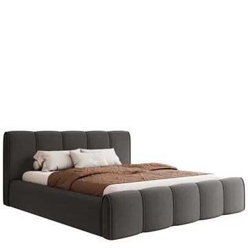 Varlinor Sengeramme 160x200 cm med Oppbevaring - Grå - Møbler - Senger - Senger med oppbevaring