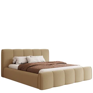 Varlinor Sengeramme 160x200 cm med Oppbevaring - Mørk beige - Møbler - Senger - Senger med oppbevaring