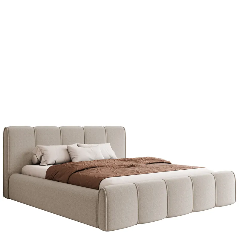 Varlinor Sengeramme 180x200 cm med Oppbevaring, Beige