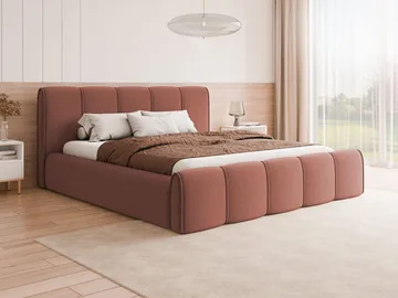 Varlinor Sengeramme 200x200 cm med Oppbevaring - Rosa - Møbler - Senger - Senger med oppbevaring