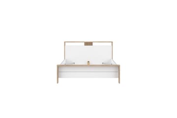 Varun Sengeramme 140x190 cm - Hvit/Natur - Møbler - Senger - Sengeramme & sengestamme