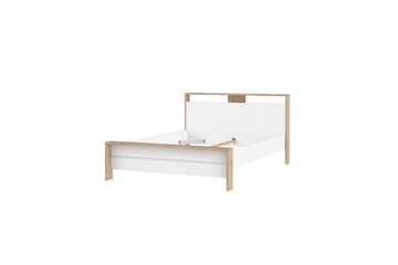 Varun Sengeramme 140x190 cm - Hvit/Natur - Møbler - Senger - Sengeramme & sengestamme