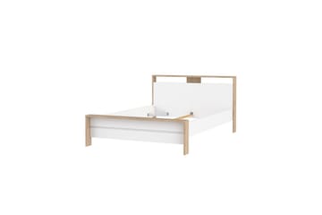 Varun Sengeramme 140x200 cm - Hvit/Natur - Møbler - Senger - Sengeramme & sengestamme