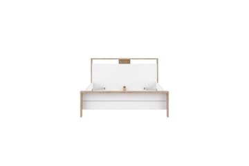 Varun Sengeramme 140x200 cm - Hvit/Natur - Møbler - Senger - Sengeramme & sengestamme