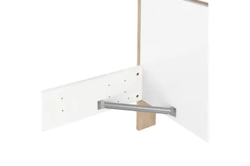 Varun Sengeramme 160x200 cm - Hvit/Natur - Møbler - Senger - Sengeramme & sengestamme