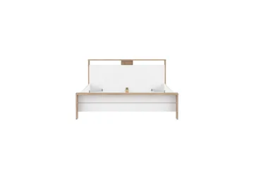 Varun Sengeramme 160x200 cm - Hvit/Natur - Møbler - Senger - Sengeramme & sengestamme