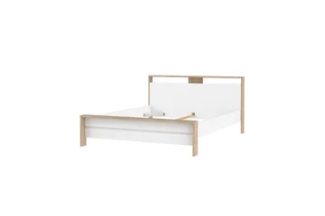 Varun Sengeramme 160x200 cm - Hvit/Natur - Møbler - Senger - Sengeramme & sengestamme