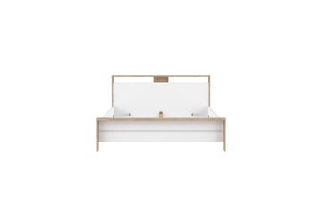 Varun Sengeramme 160x200 cm - Hvit/Natur - Møbler - Senger - Sengeramme & sengestamme