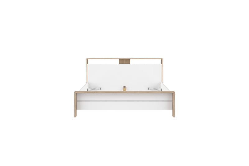 Varun Sengeramme 160x200 cm - Hvit/Natur - Møbler - Senger - Sengeramme & sengestamme