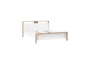 Varun Sengeramme 160x200 cm - Hvit/Natur - Møbler - Senger - Sengeramme & sengestamme