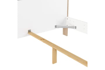 Varun Sengeramme 160x200 cm - Hvit/Natur - Møbler - Senger - Sengeramme & sengestamme