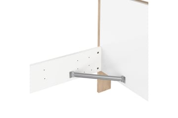 Varun Sengeramme 160x200 cm - Hvit/Natur - Møbler - Senger - Sengeramme & sengestamme