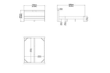 Varun Sengeramme 160x200 cm - Hvit/Natur - Møbler - Senger - Sengeramme & sengestamme