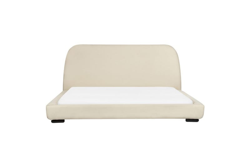 Vattensäng Beliani Roisel Bouclé, 160x200 cm Beige||Black 180x200 VALUE_MISSING_3 - Møbler - Senger - Vannsenger