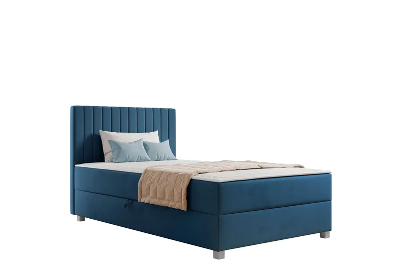 Veyran Sengepakke Kontinentalseng med Oppbevaring 120x200 cm - Blå - Møbler - Senger - Kontinentalsenger