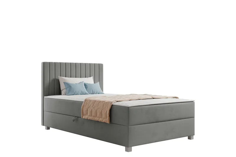 Veyran Sengepakke Kontinentalseng med Oppbevaring 120x200 cm, Grå