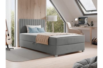 Veyran Sengepakke Kontinentalseng med Oppbevaring 120x200 cm - Grå - Møbler - Senger - Kontinentalsenger