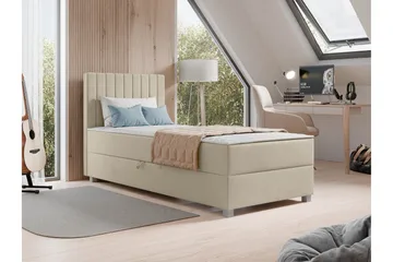 Veyran Sengepakke Kontinentalseng med Oppbevaring 90x200 cm - Beige - Møbler - Senger - Kontinentalsenger