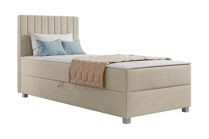 Veyran Sengepakke Kontinentalseng med Oppbevaring 90x200 cm - Beige - Møbler - Senger - Kontinentalsenger