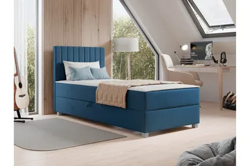 Veyran Sengepakke Kontinentalseng med Oppbevaring 90x200 cm - Blå - Møbler - Senger - Kontinentalsenger