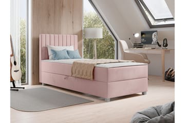 Veyran Sengepakke Kontinentalseng med Oppbevaring 90x200 cm - Rosa - Møbler - Senger - Kontinentalsenger