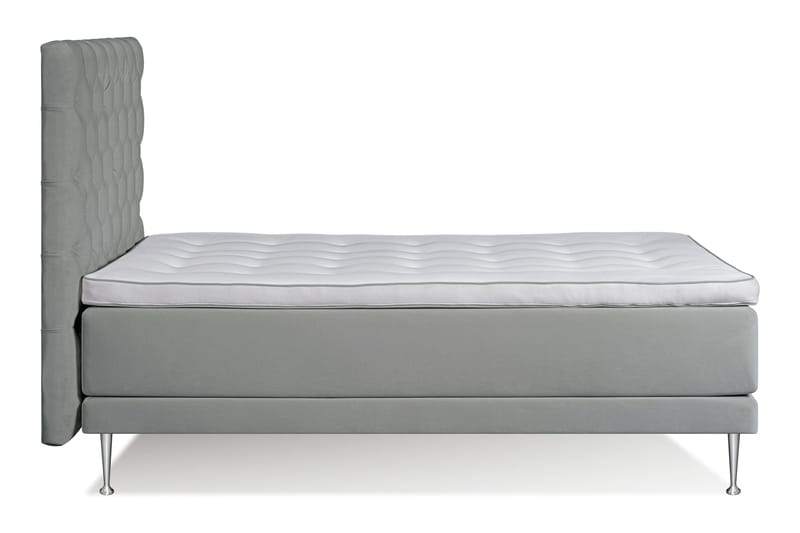 Victoria Komplett Sengepakke 140x200 - Lysegrå - Møbler - Senger - Kontinentalsenger