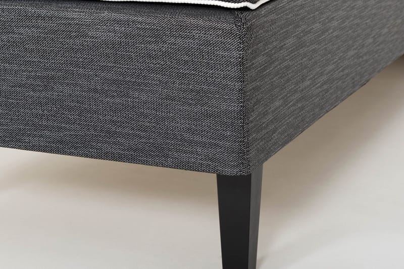 Viken Bas Komplett Rammeseng 120x200 Grå - Polyeter - Møbler - Senger - Enkeltsenger