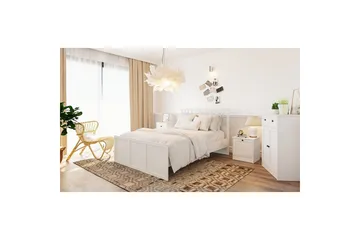 Vyric Sengeramme - Matt Hvit - Møbler - Senger - Sengeramme & sengestamme