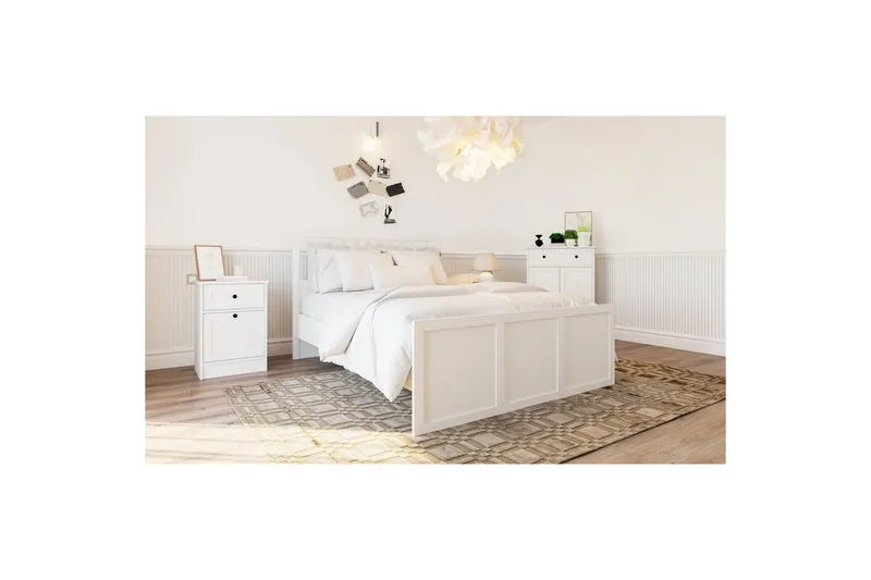 Vyric Sengeramme - Matt Hvit - Møbler - Senger - Sengeramme & sengestamme