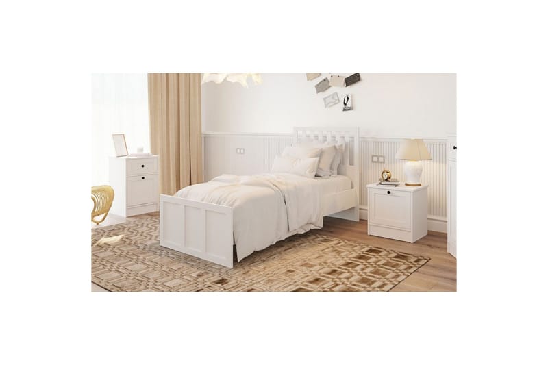 Vyric Sengeramme - Matt Hvit - Møbler - Senger - Sengeramme & sengestamme