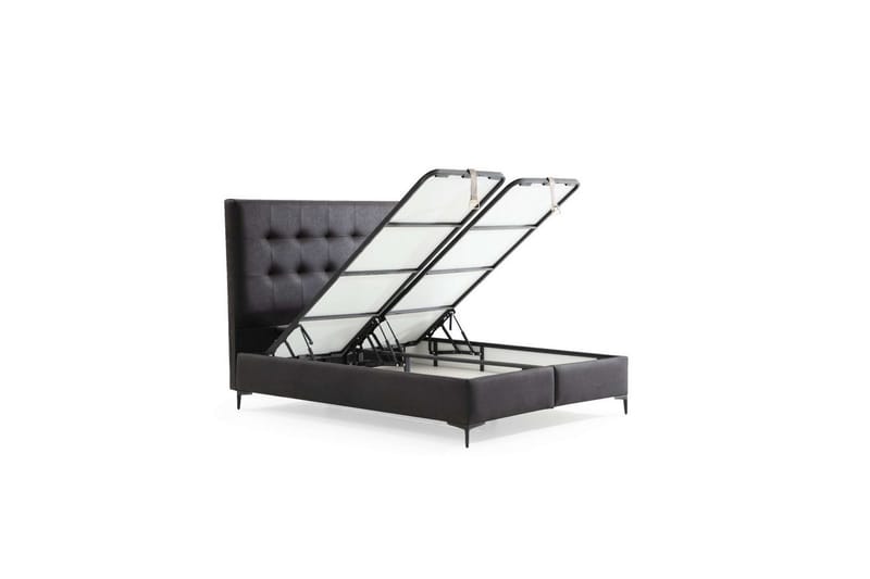 Yonel Sengeramme 100x200 cm - Svart - Møbler - Senger - Sengeramme & sengestamme